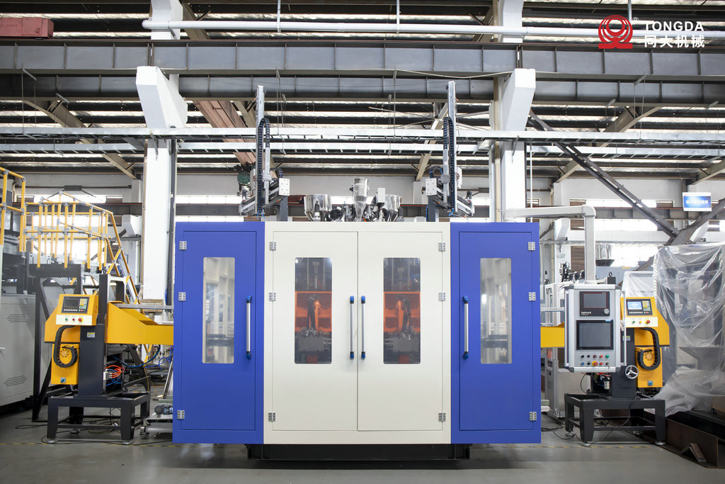 HDPE 5L Plastic Bottle Blow Molding Machine 80mm Fully Automatic Double Station